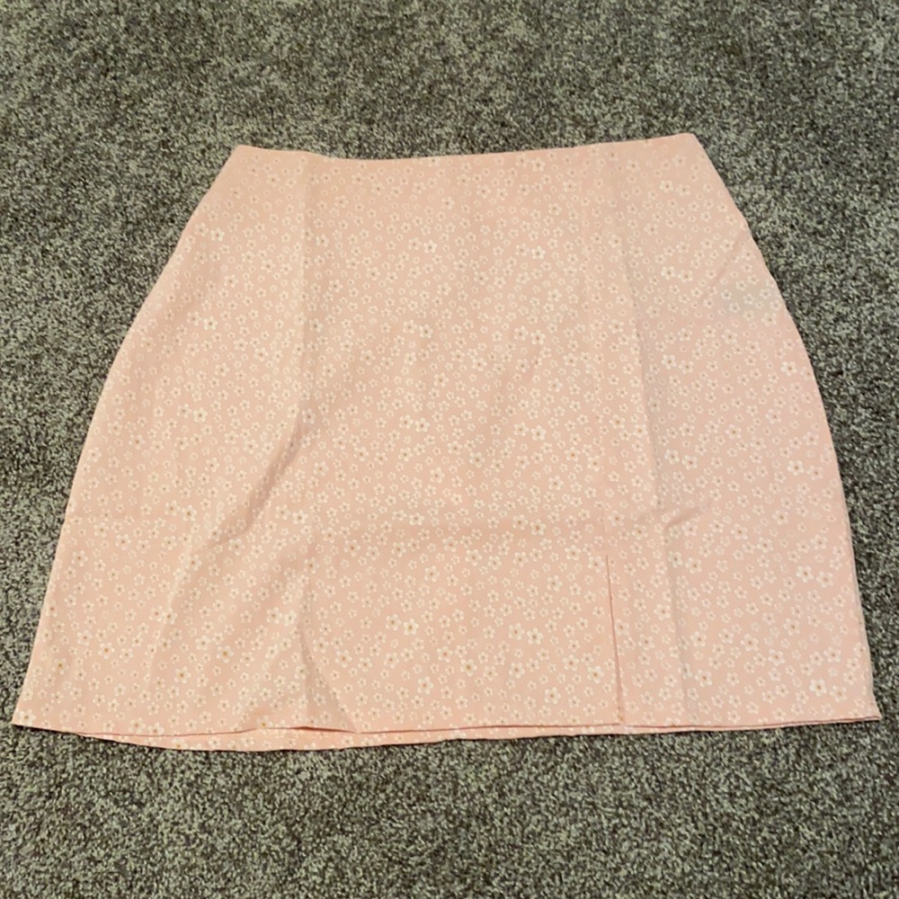 NWOT SHEIN Pink Flowered Skirt